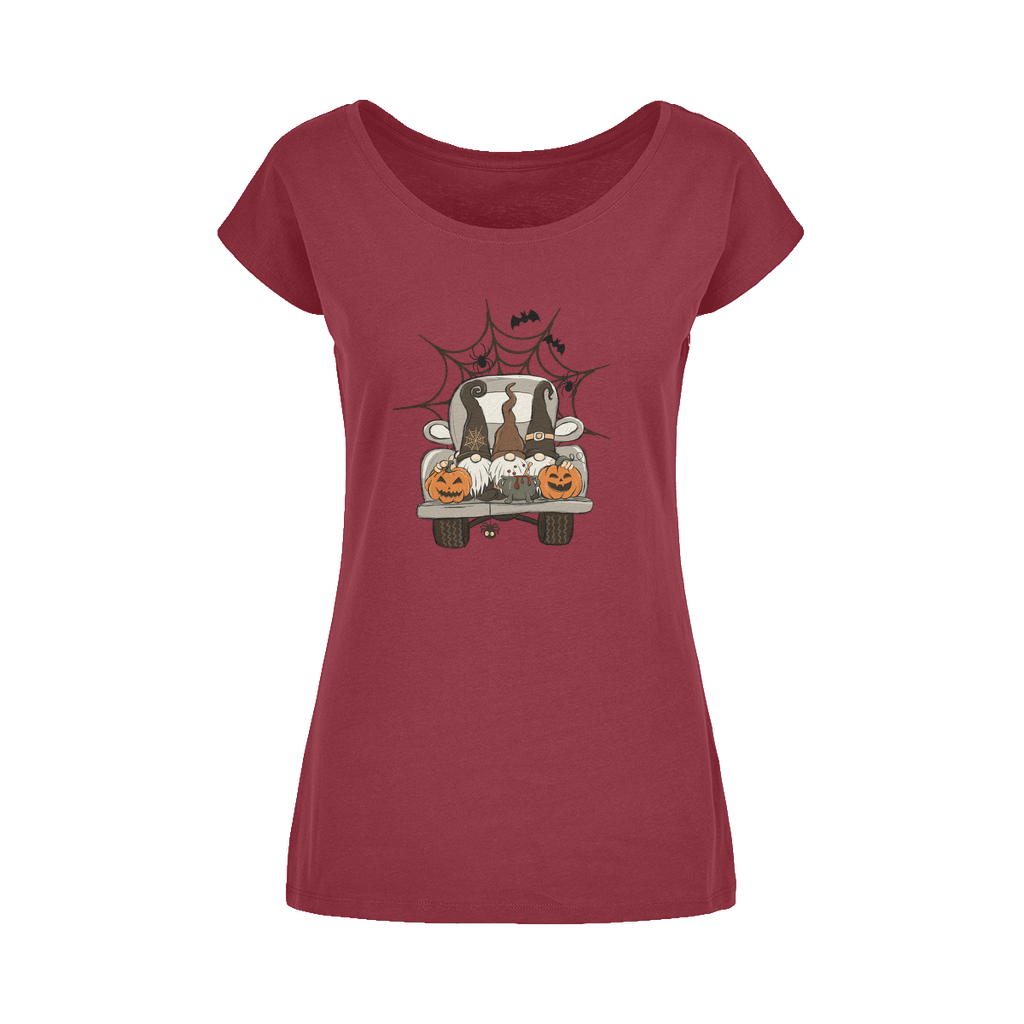 LETS GET SPOOKY Wide Neck Womens T-Shirt XS-5XL - DirectlyPersonalised