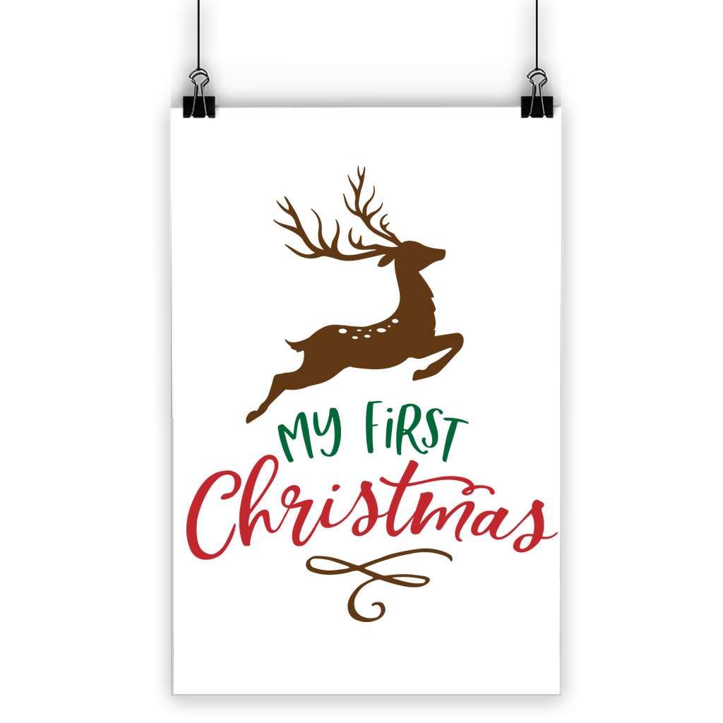 My First Christmas Colour Classic Poster - DirectlyPersonalised