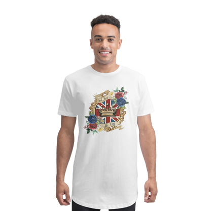 GOD SAVE THE KING Premium Long Body T-Shirt - DirectlyPersonalised