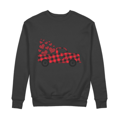 Love Truck 100% Organic Cotton Sweatshirt - DirectlyPersonalised