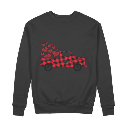 Love Truck 100% Organic Cotton Sweatshirt - DirectlyPersonalised