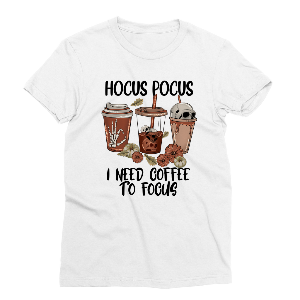 HOCUS POCUS -COFFEE DESIGN Classic Sublimation Women's T-Shirt - DirectlyPersonalised