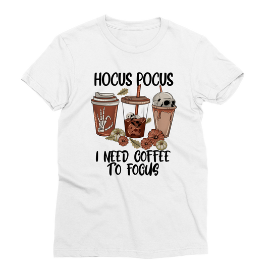 HOCUS POCUS -COFFEE DESIGN Classic Sublimation Women's T-Shirt - DirectlyPersonalised