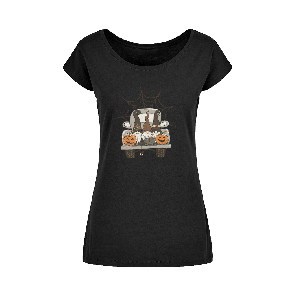 LETS GET SPOOKY Wide Neck Womens T-Shirt XS-5XL - DirectlyPersonalised