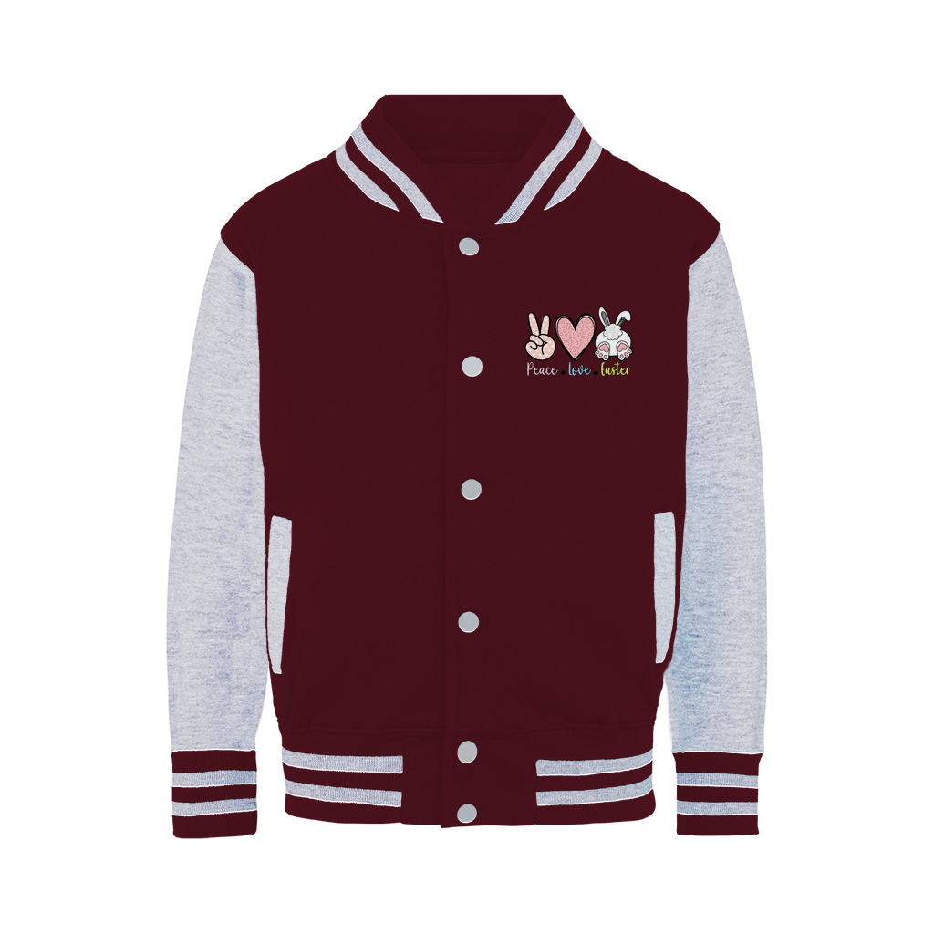 PEACE LOVE EASTER Varsity Jacket - DirectlyPersonalised