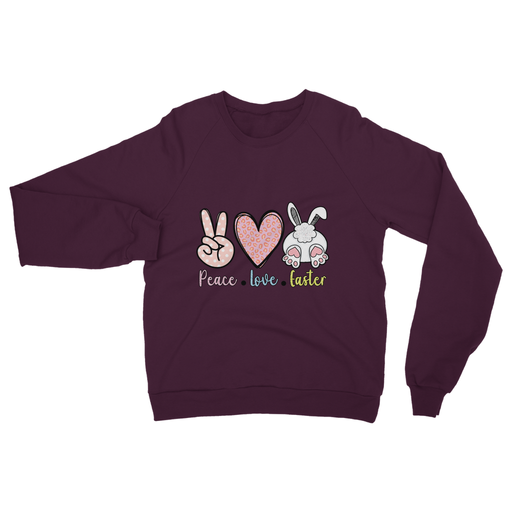 PEACE LOVE EASTER Classic Adult Sweatshirt - DirectlyPersonalised