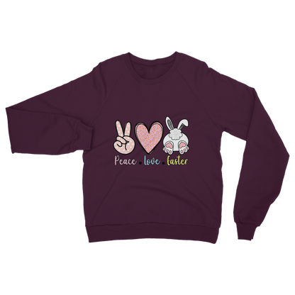 PEACE LOVE EASTER Classic Adult Sweatshirt - DirectlyPersonalised