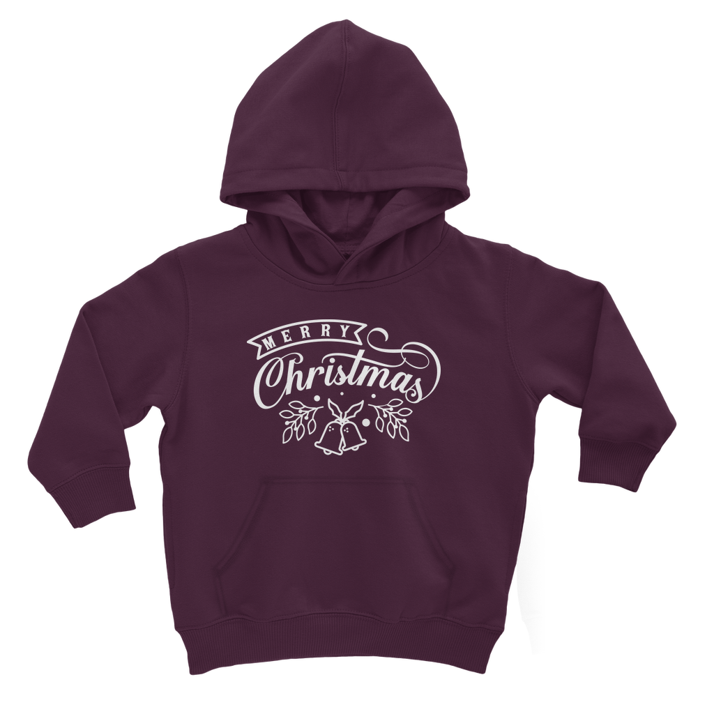 Merry Christmas White Classic Kids Hoodie