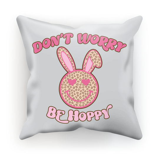 Don't worry be 'happy' Sublimation Cushion Cover - DirectlyPersonalised