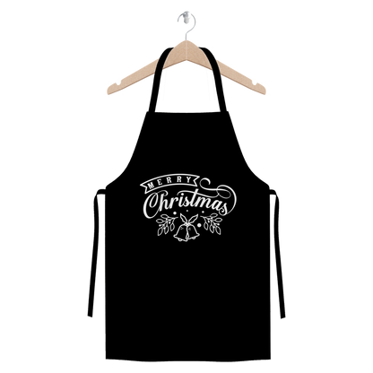 Merry Christmas White Premium Jersey Apron