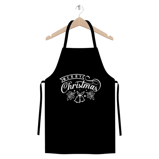 Merry Christmas White Premium Jersey Apron
