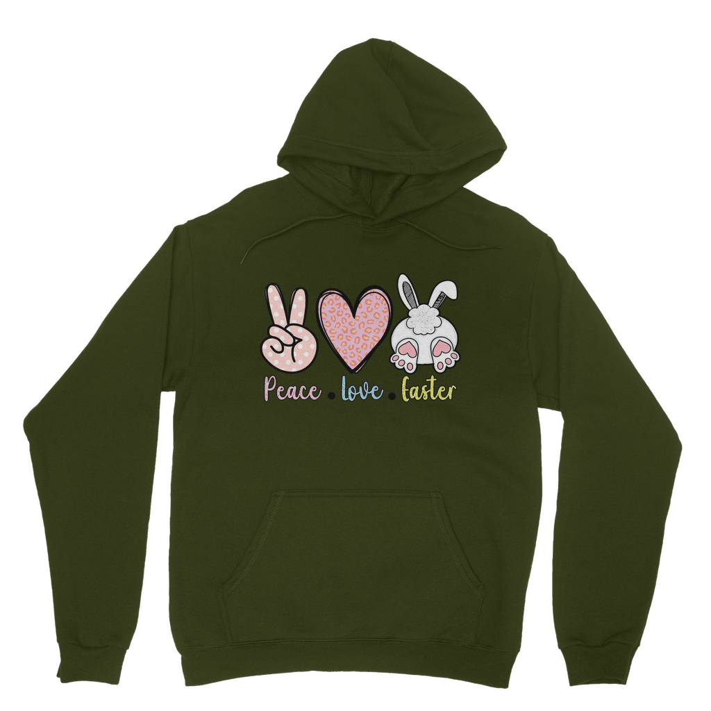 PEACE LOVE EASTER Classic Adult Hoodie - DirectlyPersonalised