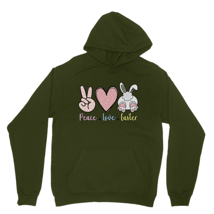 PEACE LOVE EASTER Classic Adult Hoodie - DirectlyPersonalised