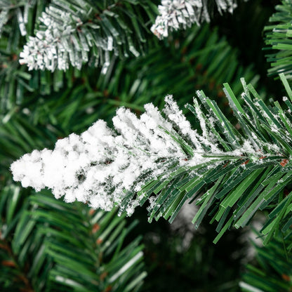 Christmas Tree 7FT 1350 Branch Flocking Spray White Tree Plus Pine Cone - DirectlyPersonalised