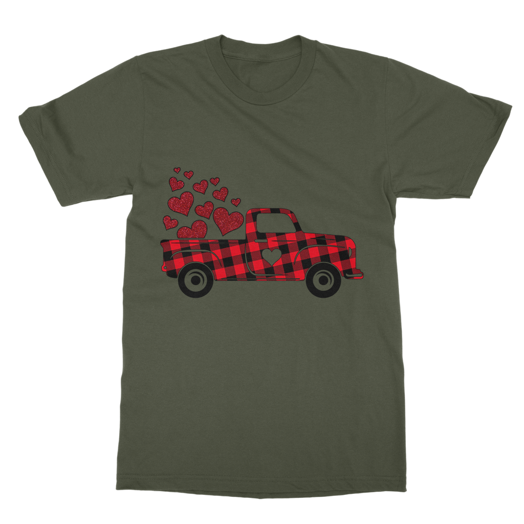 Love Truck Classic Heavy Cotton Adult T-Shirt - DirectlyPersonalised