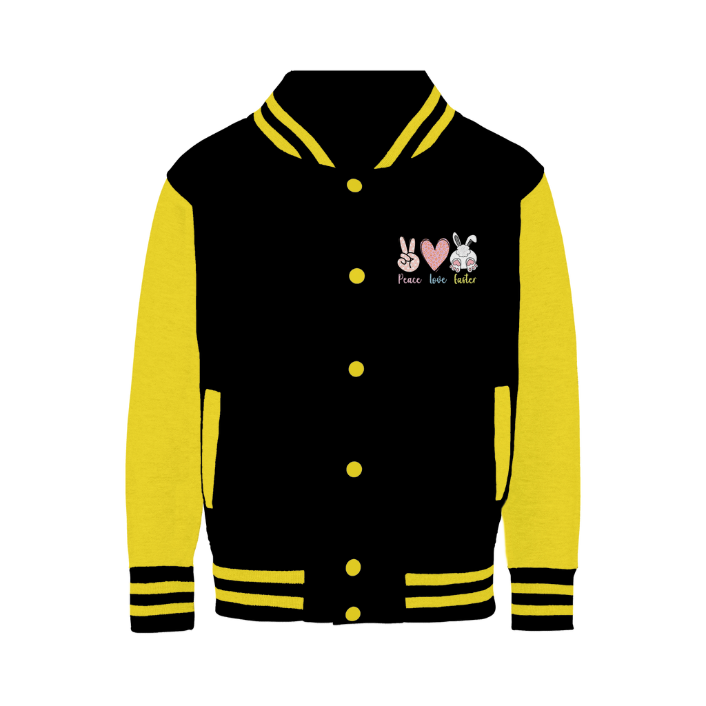 PEACE LOVE EASTER Varsity Jacket - DirectlyPersonalised