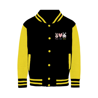 PEACE LOVE EASTER Varsity Jacket - DirectlyPersonalised