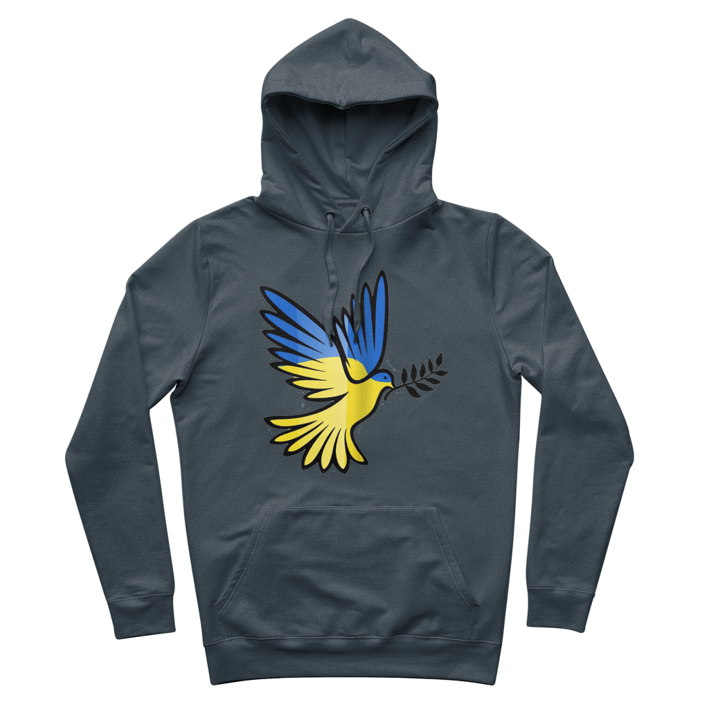 SUPPORT FOR UKRAINE 100% Organic Cotton Hoodie - DirectlyPersonalised