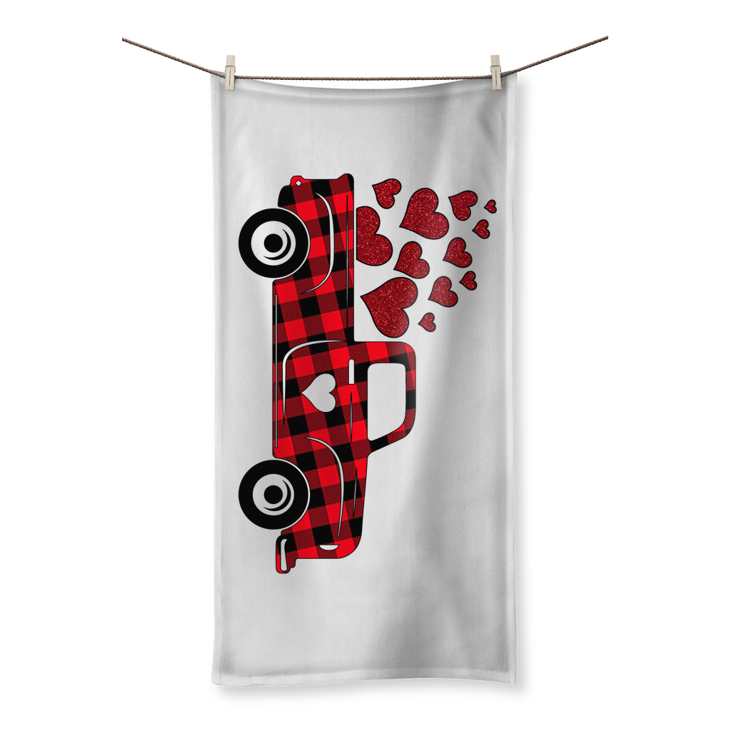 Love Truck Sublimation All Over Towel - DirectlyPersonalised