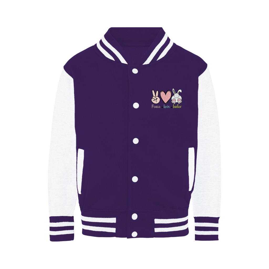 PEACE LOVE EASTER Varsity Jacket - DirectlyPersonalised