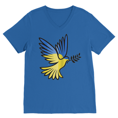 SUPPORT FOR UKRAINE Premium V-Neck T-Shirt - DirectlyPersonalised