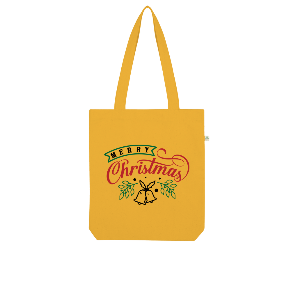 Merry Christmas Organic Tote Bag - DirectlyPersonalised