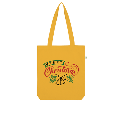 Merry Christmas Organic Tote Bag - DirectlyPersonalised