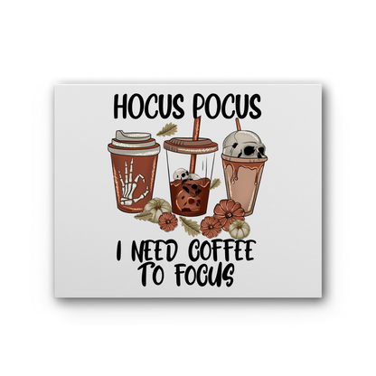 HOCUS POCUS -COFFEE DESIGN Premium Stretched Canvas - DirectlyPersonalised