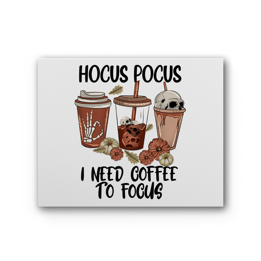 HOCUS POCUS -COFFEE DESIGN Premium Stretched Canvas - DirectlyPersonalised