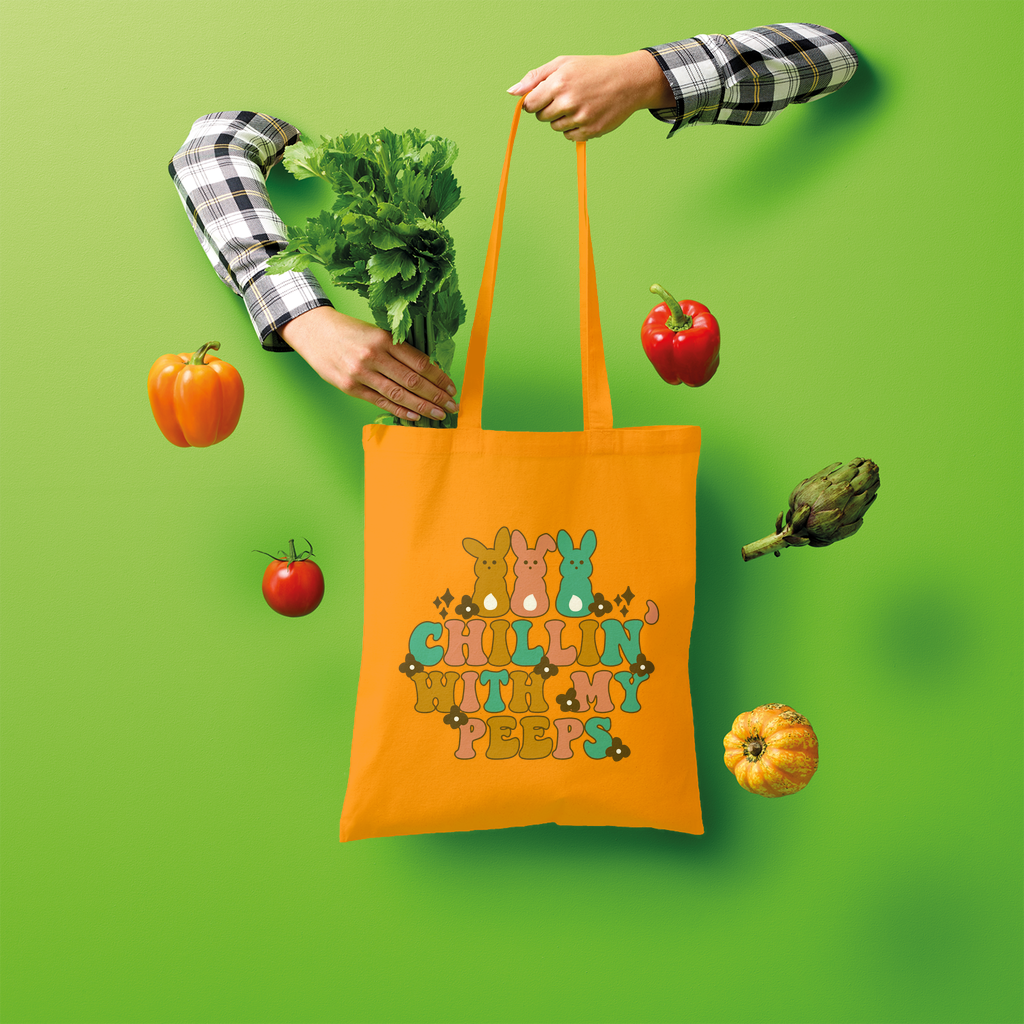 Chillin with my peeps Shopper Tote Bag - DirectlyPersonalised