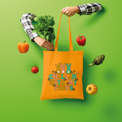 Chillin with my peeps Shopper Tote Bag - DirectlyPersonalised