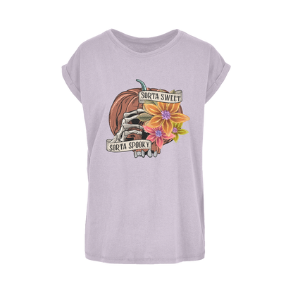 SORTA SWEET - SORTA SPOOKY Women's Extended Shoulder T-Shirt XS-5XL - DirectlyPersonalised