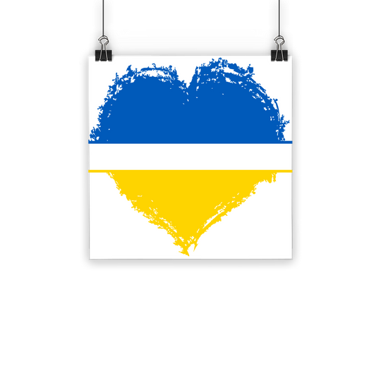 HEARTS WITH UKRAINE Classic Poster - DirectlyPersonalised
