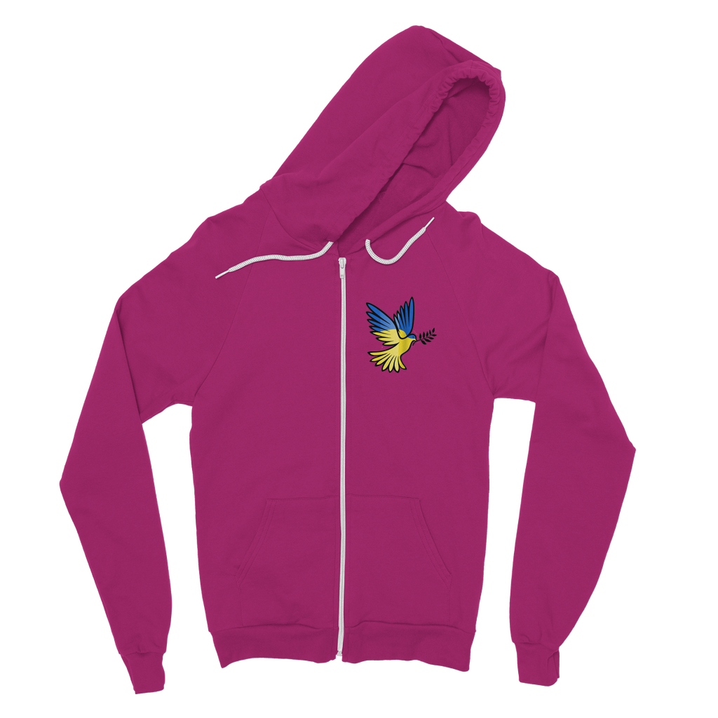 SUPPORT FOR UKRAINE Classic Adult Zip Hoodie - DirectlyPersonalised