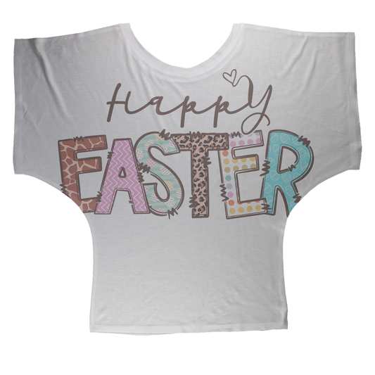 Happy Easter Sublimation Batwing Top - DirectlyPersonalised