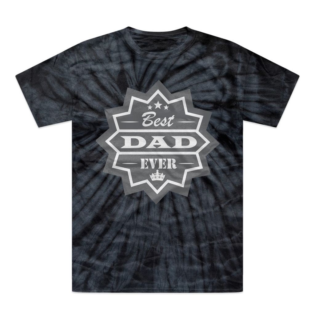Best Dad Ever Tonal Spider Tie-Dye T-Shirt - DirectlyPersonalised