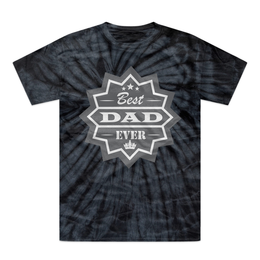 Best Dad Ever Tonal Spider Tie-Dye T-Shirt - DirectlyPersonalised