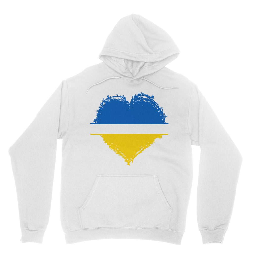 HEARTS WITH UKRAINE Classic Adult Hoodie - DirectlyPersonalised