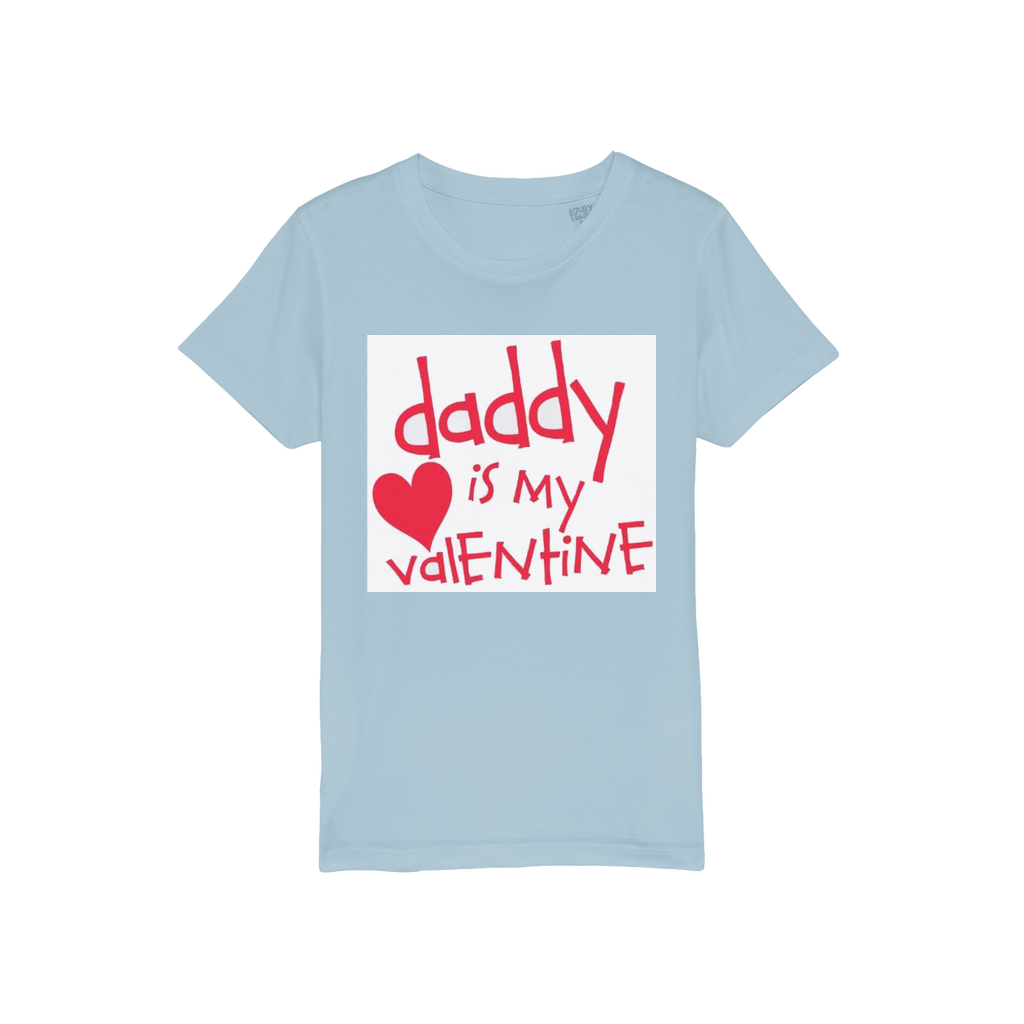 Daddy's my Valentine Organic Jersey Kids T-Shirt - DirectlyPersonalised