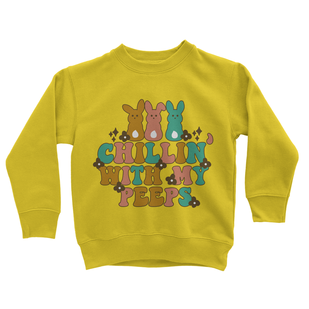 Chillin with my peeps Classic Kids Sweatshirt - DirectlyPersonalised