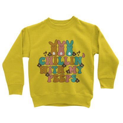 Chillin with my peeps Classic Kids Sweatshirt - DirectlyPersonalised