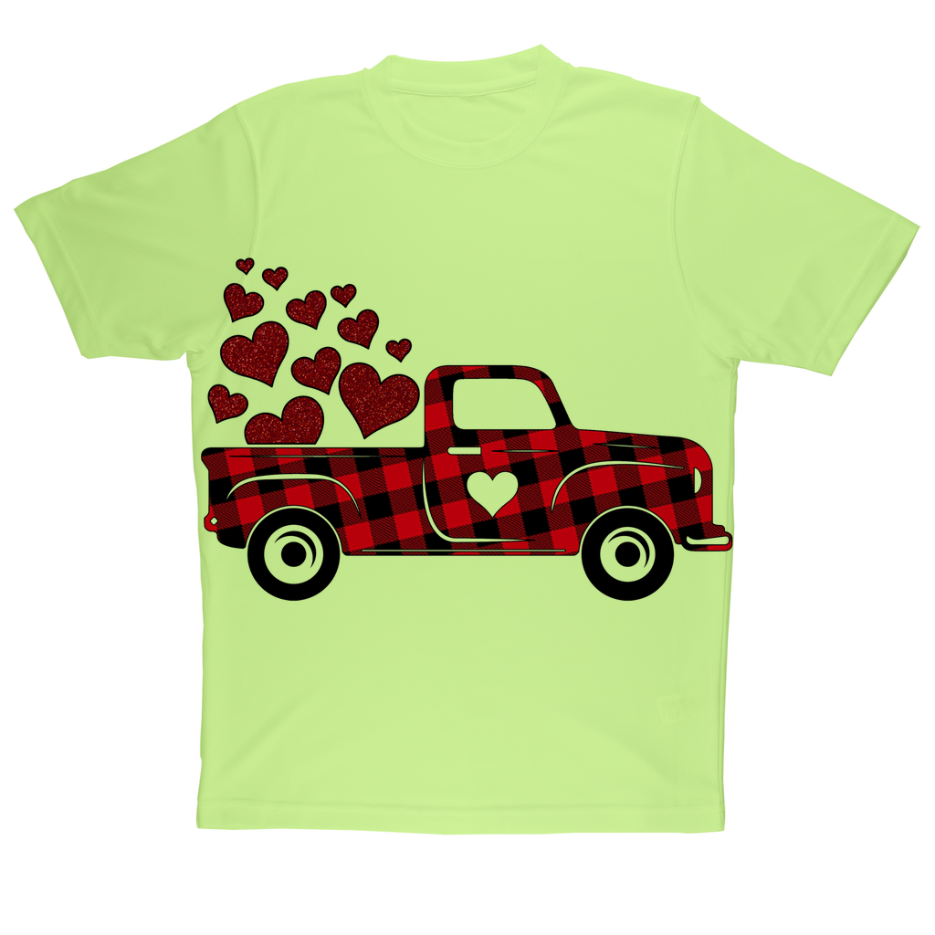 Love Truck Sublimation Performance Adult T-Shirt - DirectlyPersonalised