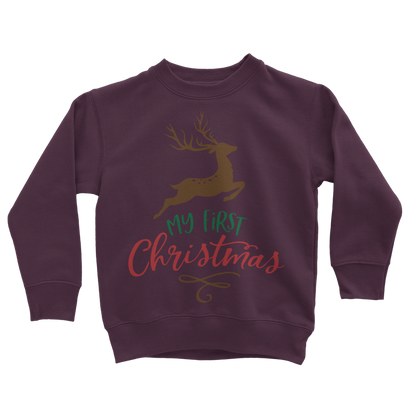 My First Christmas Colour Classic Kids Sweatshirt