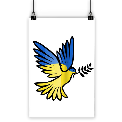 SUPPORT FOR UKRAINE Classic Poster - DirectlyPersonalised