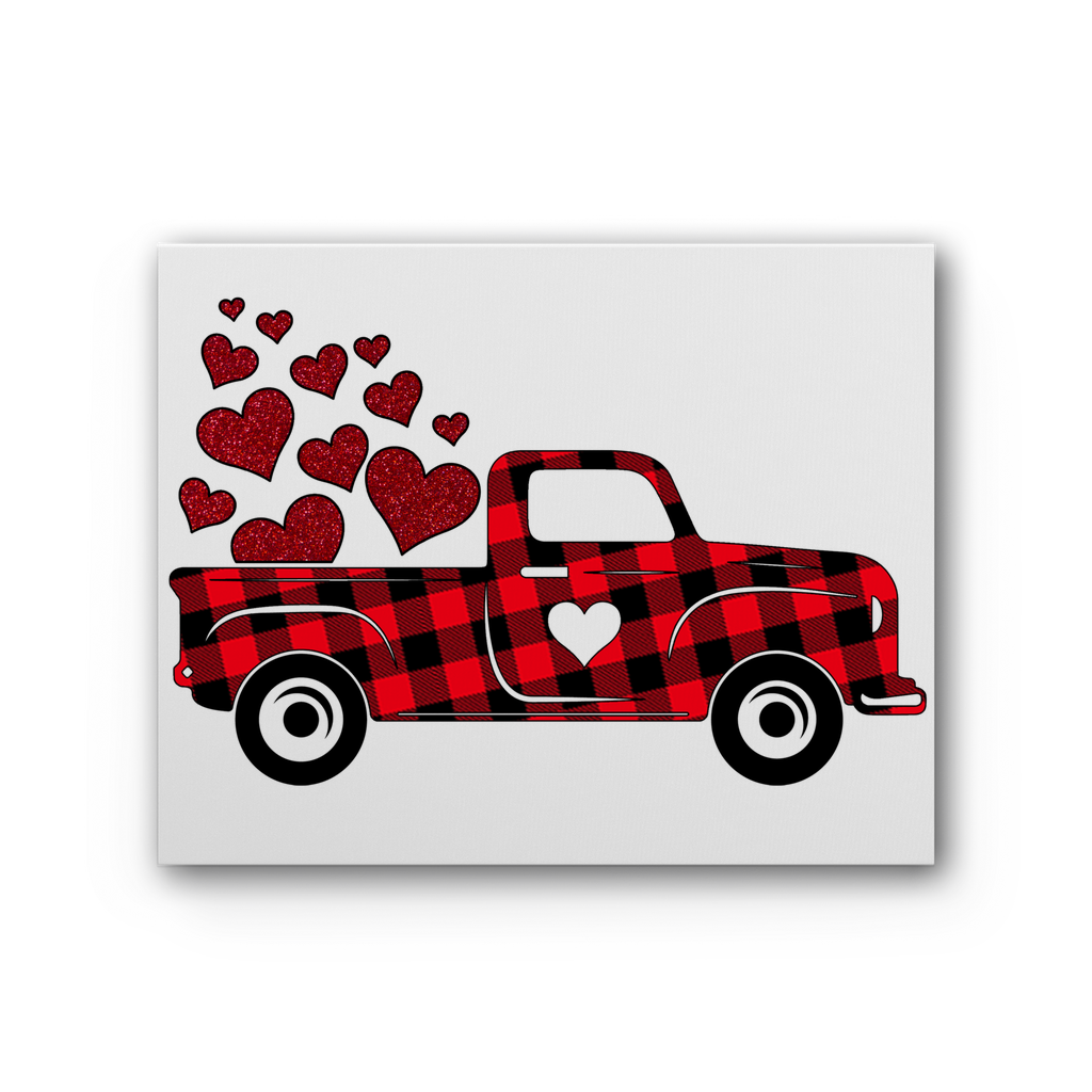 Love Truck Premium Stretched Canvas - DirectlyPersonalised