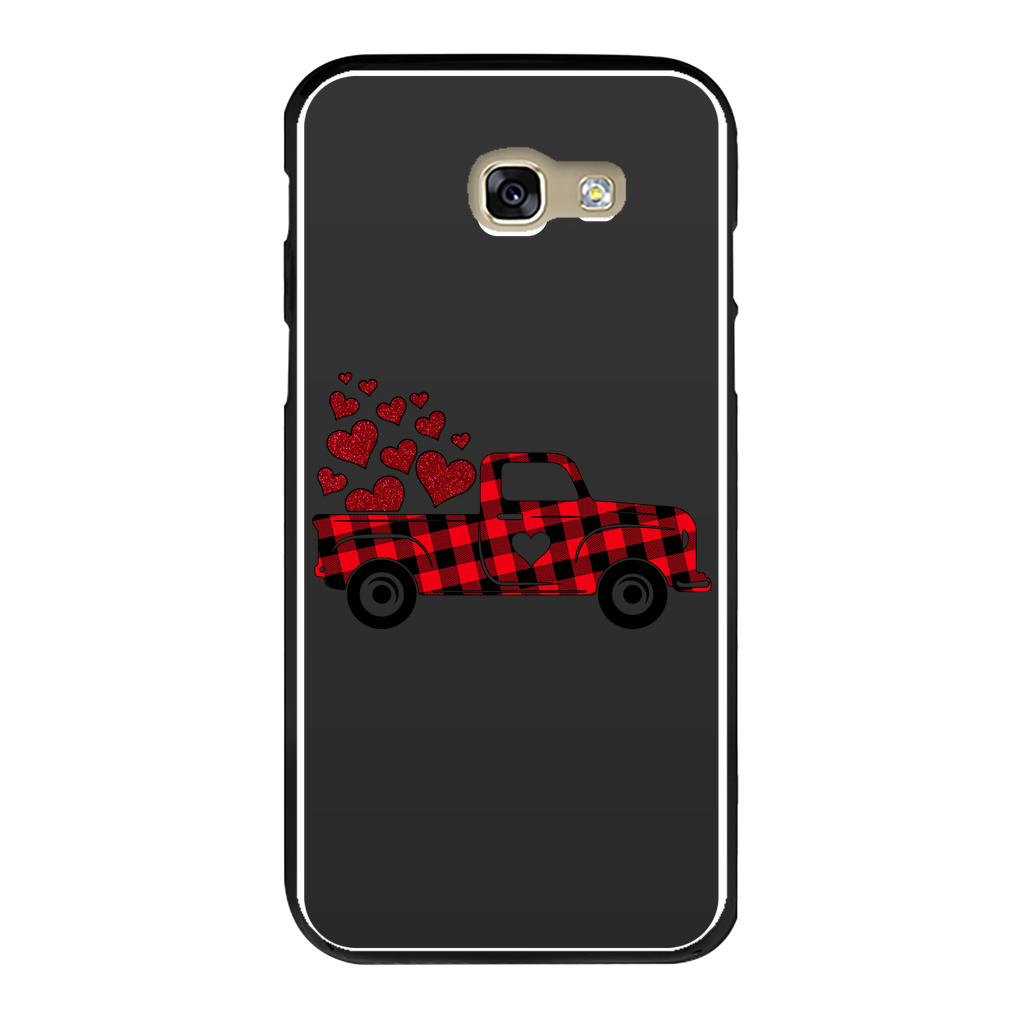 Love Truck Back Printed Black Hard Phone Case - DirectlyPersonalised