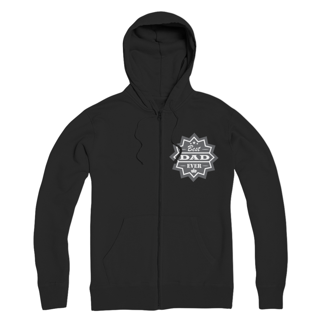 Best Dad Ever Premium Adult Zip Hoodie - DirectlyPersonalised