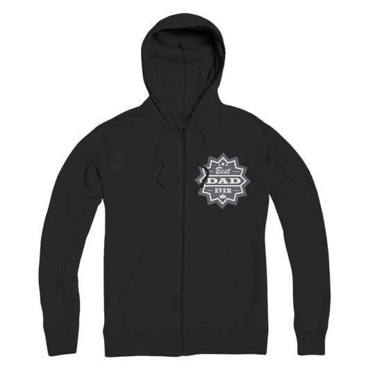 Best Dad Ever Premium Adult Zip Hoodie - DirectlyPersonalised