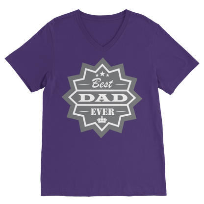 Best Dad Ever Classic V-Neck T-Shirt - DirectlyPersonalised