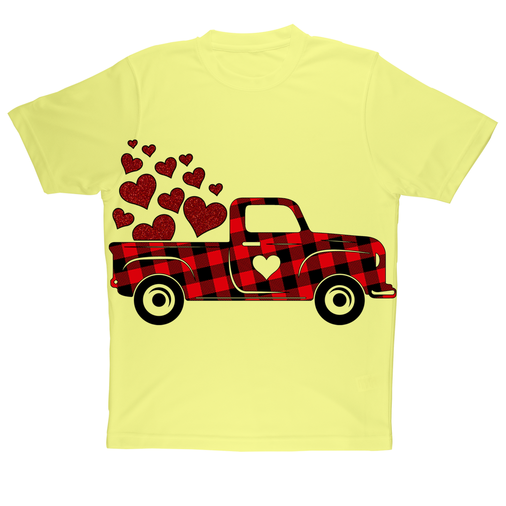 Love Truck Sublimation Performance Adult T-Shirt - DirectlyPersonalised